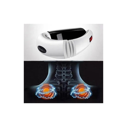 Masajeador De Cuello + 2 Parches Electrodos Portátil Recarga V