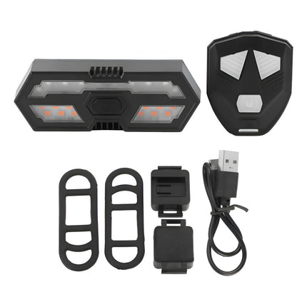 Luces Led Bicicleta Señalero  Trasera Recargables Usb  Negro
