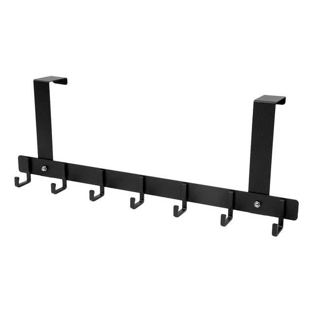 Perchero Para Puerta 7 Ganchos Negro