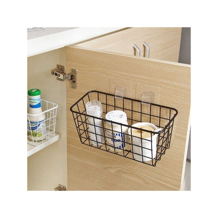 Canasto Organizador Adhesivo Metal Cocina Baño
