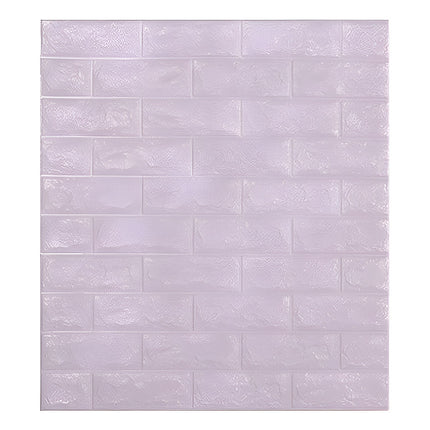 Revestimiento Ladrillo Pared Adhesivo  3mm Lila X10