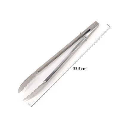 Pinza Para Servir De Metal  33.5cm Anillo Para Bloquear  Plateado