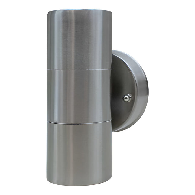 Foco Exterior 2 Luces Metal Pulidoestilo Moderno