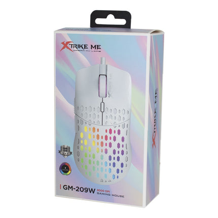 Mouse Gamer Xtrike Me Gm-209w Rgb Blanco Blanco