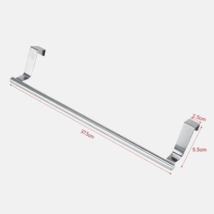 Colgador Para Puerta Toallero Cocina Baño Grande Gris