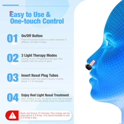 Dilatador Nasal  Con Terapia De Luz Roja Anti-ronquidos