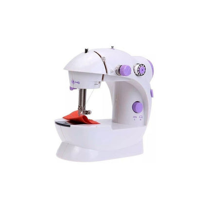 Mini Máquina De Coser Eléctrica Con Luz Incluída Oferta Blanco Y Lila