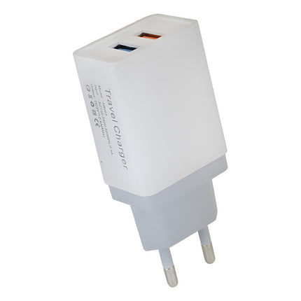 Cargador Usb Adaptador 2 Usb 220v 3.0a Negro