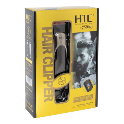Corta Pelo Inalámbrica C/display Htc Ct-8087 Cortapelo Negro