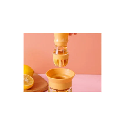 Botella Para Aceite Con Gotero Y Cepillo En Silicona 150 Ml N/a