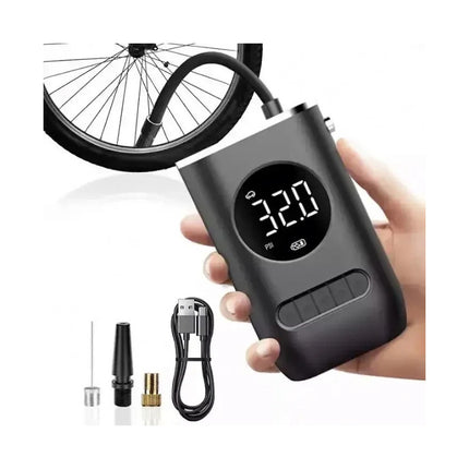 Inflador Eléctrico De Auto Usb Con Linterna Integrada