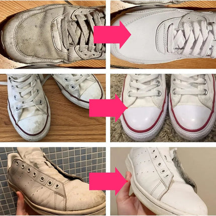 Crema Pomada Blanqueadora De Zapatos Limpieza Con Esponja