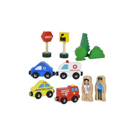 Juego De Madera Con Vehículos Magnéticos Cgf00940 V