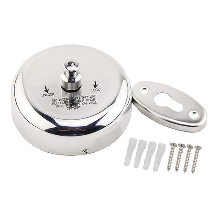Tendedero Redondo Retractil Extensible Linga De Acero 2.8mts Acero