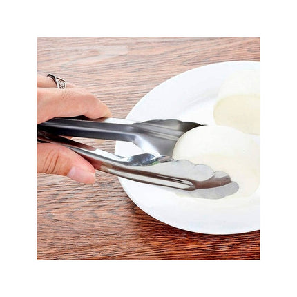 Pinza Para Servir De Metal  33.5cm Anillo Para Bloquear  Plateado