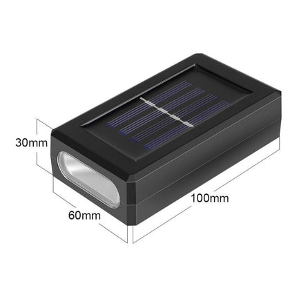 Foco Solar Led Aplique   Decoración Fotocélula Calida Negro