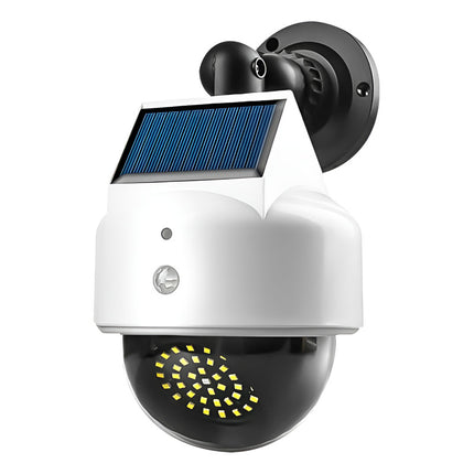 Luz Solar Exterior Con Sensor De Movimiento Tipo Domo  Blanco Blanco Frío