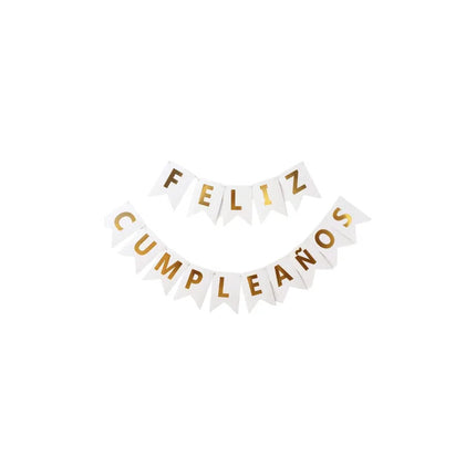 Cartel Feliz Cumpleaños  Guirnalda
