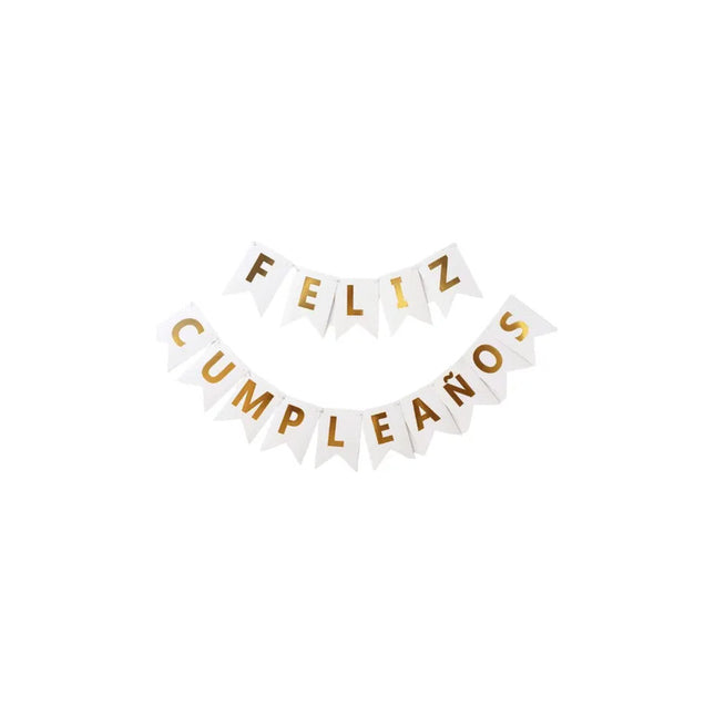 Cartel Feliz Cumpleaños  Guirnalda