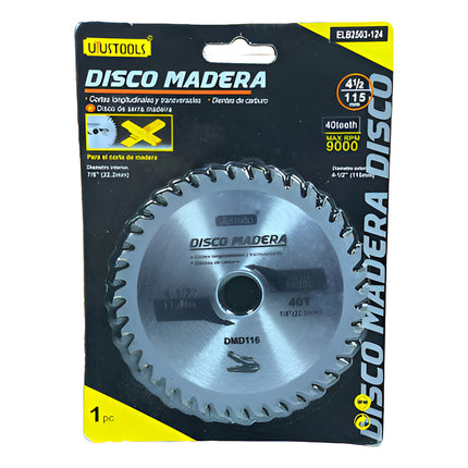 Disco Corte Sierra Madera 180x40t Micasa M