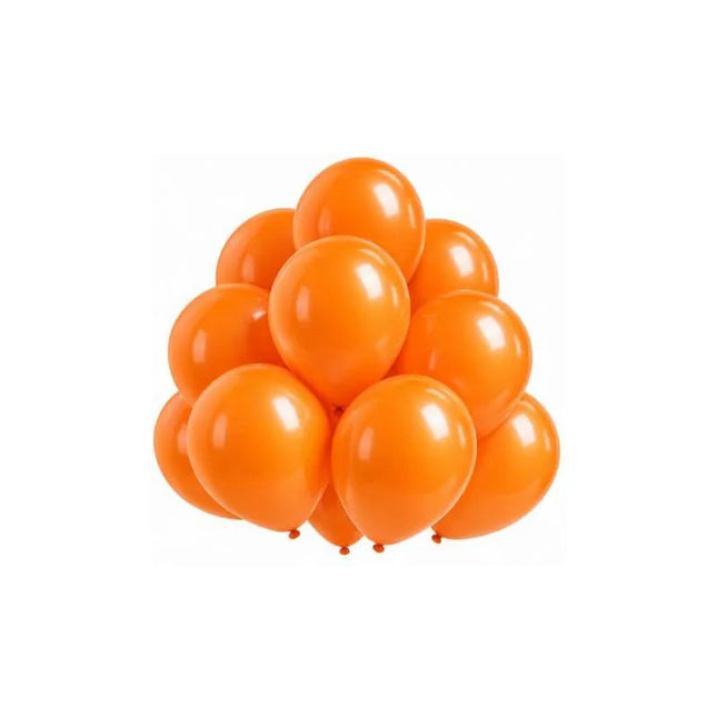 Globos Halloween Lisos X50 Unidades 12  Naranja