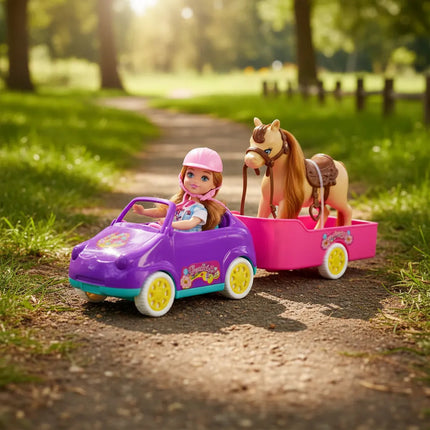 Muñeca Con Auto Y Caballo Ty372958