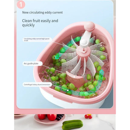 Limpiador De Frutas Y Vegetales Con Cepillo