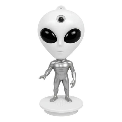 Lampara Alien Led Proyector De Galaxias Con Parlante Gris