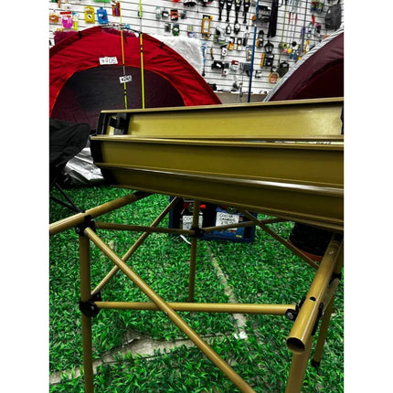 Mesa De Camping Plegable 55 X 55 Cm Marrón