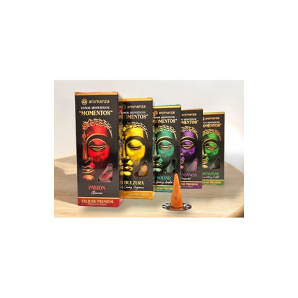 Conos Inciensos Sahumerios  Aromanza Momentos  X12 Unidades Varios