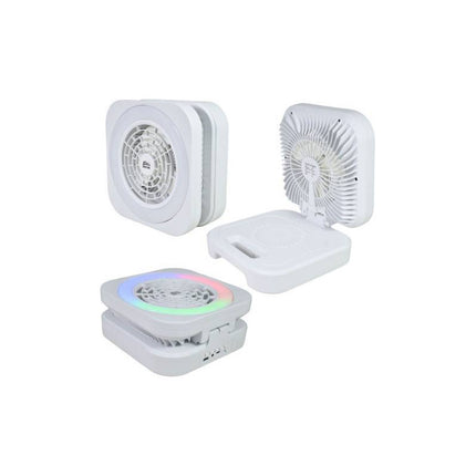 Parlante Bluetooth Con Ventilador Y Luces Rgb 3000mah V