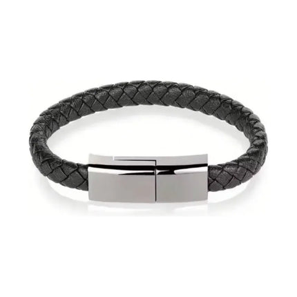 Pulsera De Cable Usb Tipo C De Carga Rápida Portátil Negro