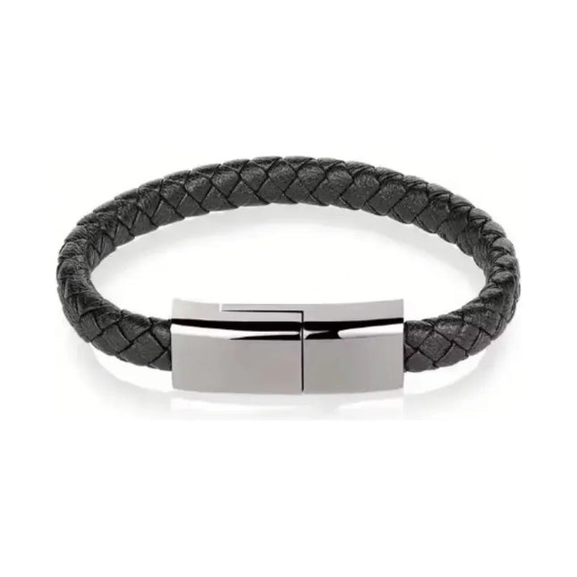 Pulsera De Cable Usb Tipo C De Carga Rápida Portátil Negro