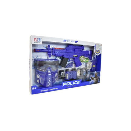 Set Infantil De Policía 9 Piezas  Azul Marino