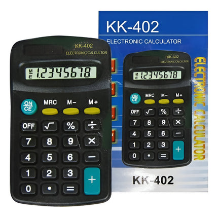 Calculadora 8 Digitos Kk-402  6x11cm Negro