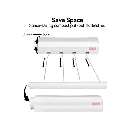 Tendedero Extensible X4-rs-l400 Blanco