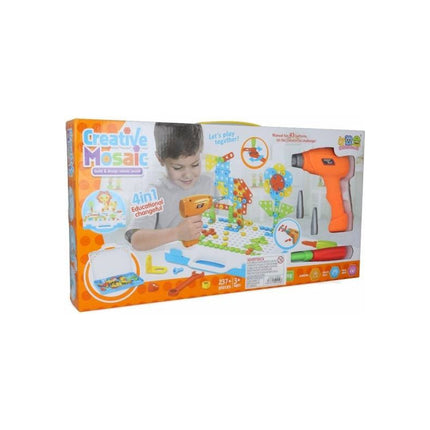 Juego Didactico 4 En 1 En Valija - 237 Piezas De Armar  V