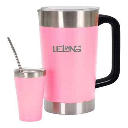 Jarra Termo 1.9l + Mate 140ml Acero Inoxidable V
