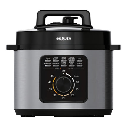 Olla A Presion Electrica Enxuta 5 Lts 1000w Sdaenxop9100 Gris Oscuro