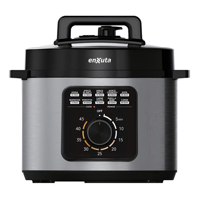 Olla A Presion Electrica Enxuta 5 Lts 1000w Sdaenxop9100 Gris Oscuro