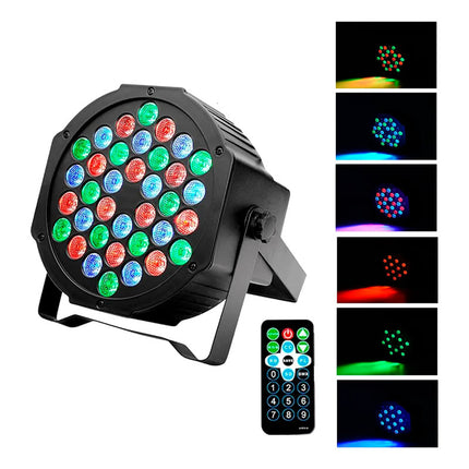 Foco De Luz 36 Led Rgb Dmx Audioritmico Con Control