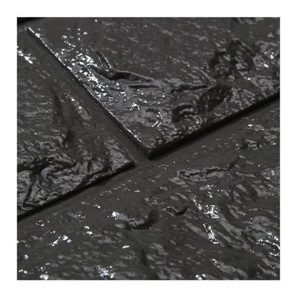Revestimiento Ladrillo Pared Adhesivo   70x78cm 8mm Negro