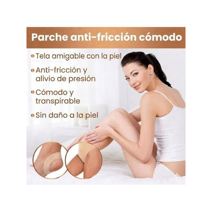 Parches Anti Fricción Para Muslos X10 Pcs. Color Piel