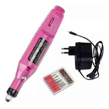 Torno De Uñas 6 Punteros +horno Lampara Uv Cabina Secado  Blanco