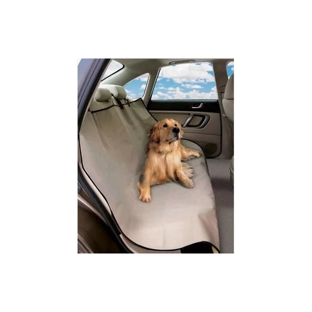Cubreasiento De Auto Para Mascotas 2 Plazas Crema
