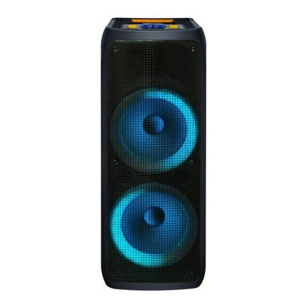 Parlante Caja Activa 2 X 10  Con Bluetooth Led Negro