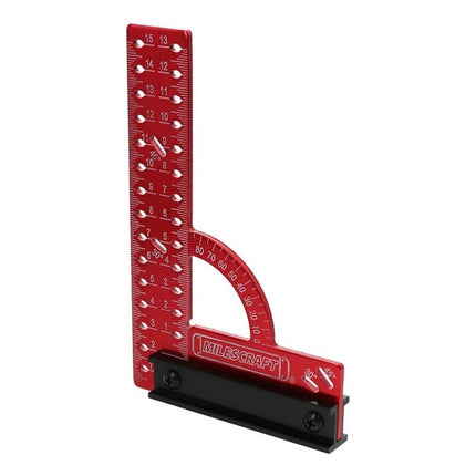 Escuadra De Precisión 150mm Carpintero Metrica Mc Rojo