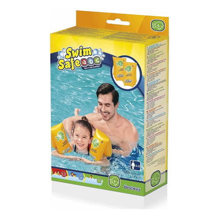 Manguitos Inflables Swim Safe Bestway Flotadores Infantiles Amarillo