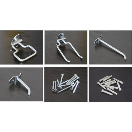 Combo Panel Organizador De Herramientas Con Extras Gris