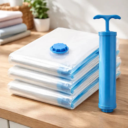 Pack 3 Bolsas De Vacío Para Guardar Ropa Reducir + Succionad